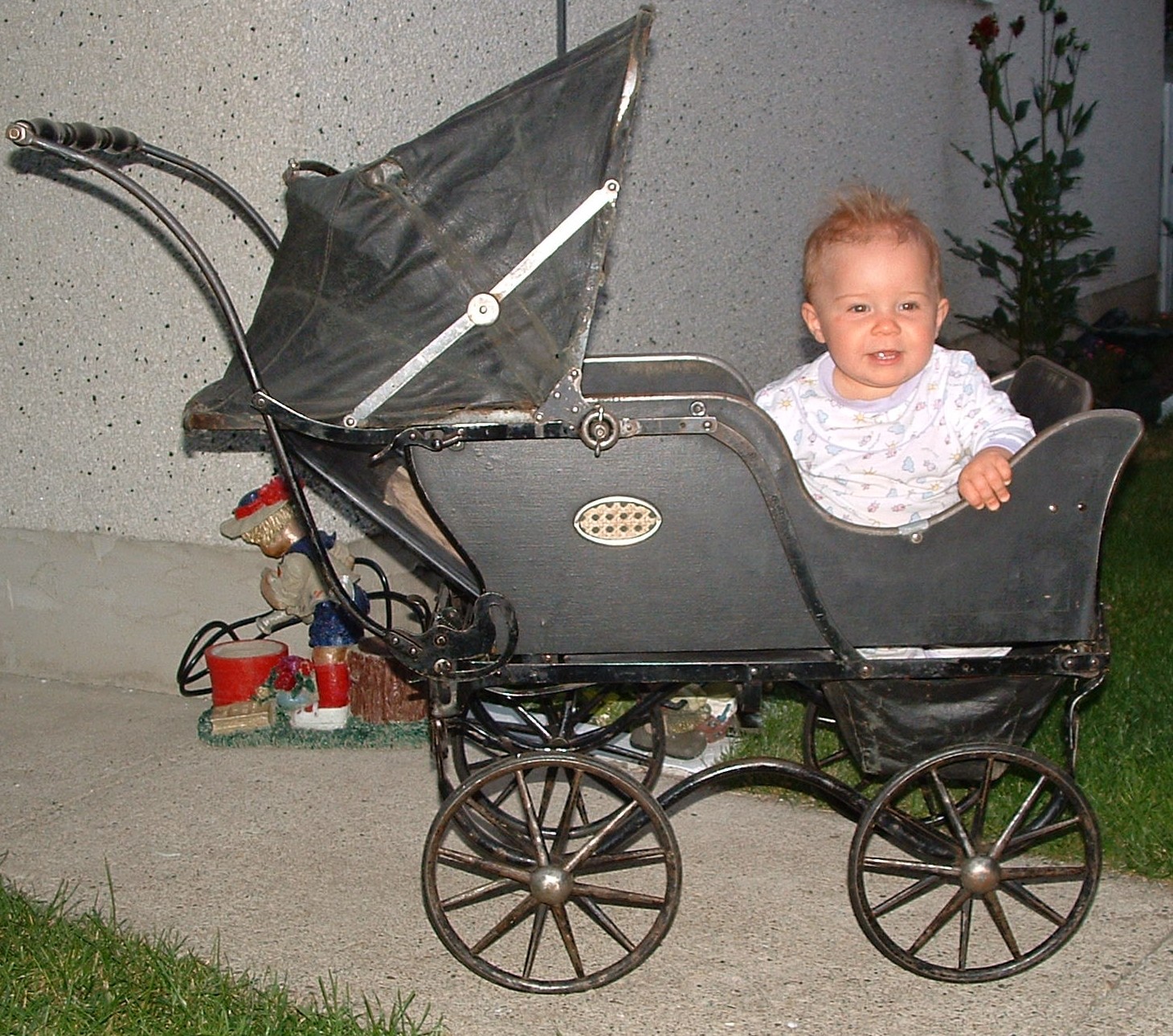 antique baby stroller