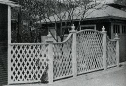 A Fence pattern from the 1926 "Beautifying the Home Grounds"